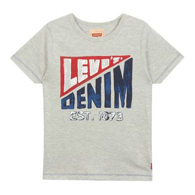 Levi's Boys' grey logo print t-shirt